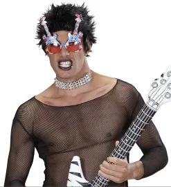 Bril Hard Rock Gitaar -Kostuum Markt 0345m d 1