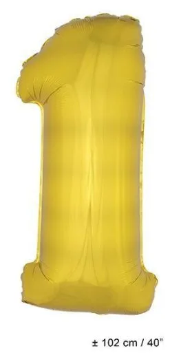 Ballon Nummer 1 Goud