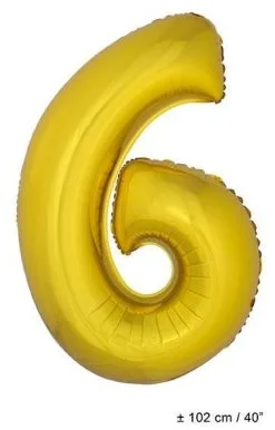 Ballon Nummer 6 Goud