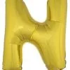 Letterballon N Goud