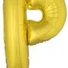 Letterballon P Goud