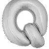 Letterballon Q Zilver