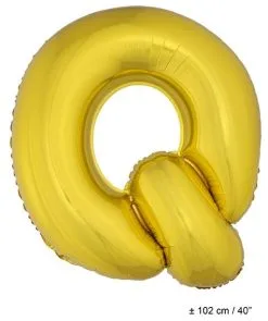 Letterballon Q Goud