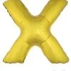 Letterballon X Goud