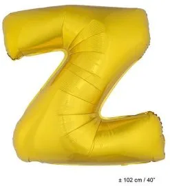 Letterballon Z Goud
