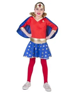 Sterker Dan Superman Wondergirl Meisje Kostuum