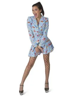 Zomers Komische Strip Vrouw Kostuum