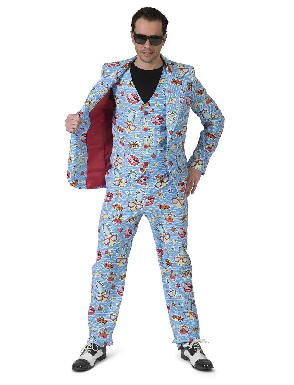 Zomers Komische Strip Man Kostuum 1 Zomers Komische Strip Man Kostuum