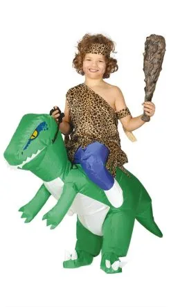 Wie Durft Te Rijden Op Een Opblaasbare Dinosaurus Broek Kind Kostuum