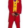 Niet Zo Serieuze Gangster Joker Rood Jongen Kostuum