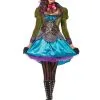 Policolor Mad Hatter Psychedelic Jurk Vrouw