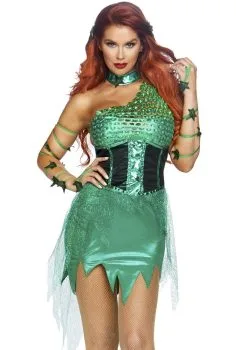 Onweerstaanbaar Poison Ivy Batman Superschurk Vrouw Kostuum
