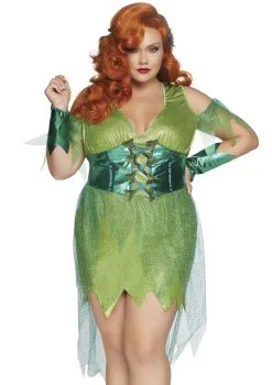 Gevaarlijk Giftige Poison Ivy Plus Size Vrouw Kostuum