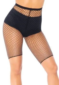 Zwarte Visnet 80s Shorts Rockstar -Kostuum Markt leg 2020 8882 001 3 13