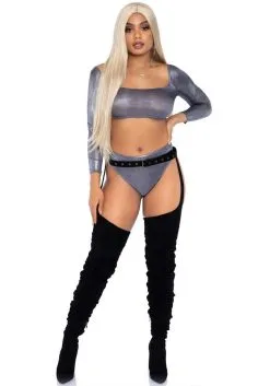 Zilveren Sexy Superster Vrouw Kostuum 5 Zilveren Sexy Superster Vrouw Kostuum -Kostuum Markt leg 2020 89262 027 3 21