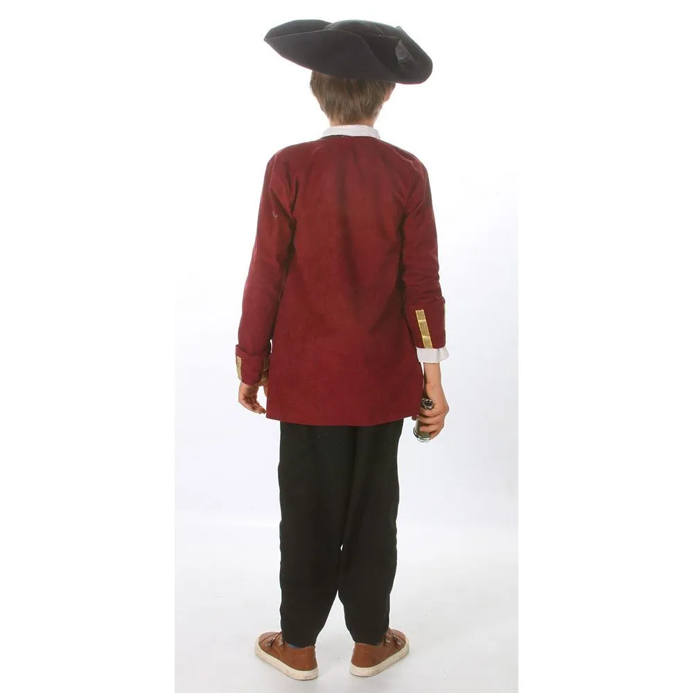 Engelse Fregat Kapitein Grote Britse Rijk Jongen Kostuum 2 Engelse Fregat Kapitein Grote Britse Rijk Jongen Kostuum - Afbeelding 2
