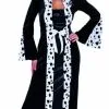 Dalmatier Dame Cruella Vrouw Kostuum