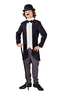 Jaren 20 Filmheld Charlie Jongen Kostuum