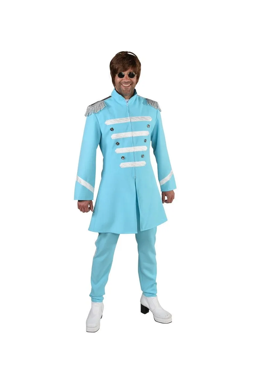 Lichtblauw Lonely Hearts Club Beatles Man Kostuum 1 Lichtblauw Lonely Hearts Club Beatles Man Kostuum