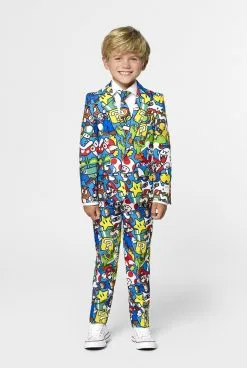 Super-De-Luxe Mario World Jongen Kostuum