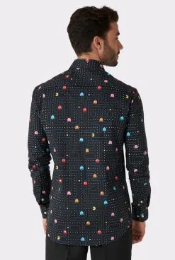 Pac-Man Arcade Icon Zwart Blouse -Kostuum Markt ossm 0026 3 10
