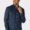 Forest Treedee Blauw Blouse Man