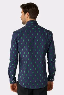 Forest Treedee Blauw Blouse Man -Kostuum Markt ossm 1004 3 10
