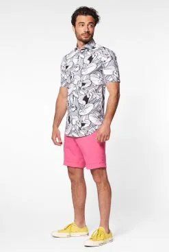 Whats Up Doc Bugs Bunny Blouse Zwart Wit Man -Kostuum Markt osss 1006 3 14