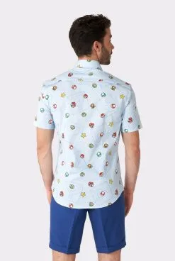 Super Mario Icons Level Up Blouse Man -Kostuum Markt osss 1007 3 11