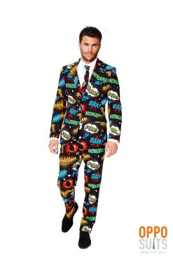 Comic Badaboom Opposuit Kostuum Man