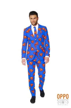 Superheld Superman Opposuit Kostuum