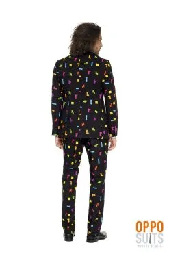 Kleurig Tetris Blokken Computerspel Man Kostuum 12 Kleurig Tetris Blokken Computerspel Man Kostuum -Kostuum Markt osui 0081 03 12