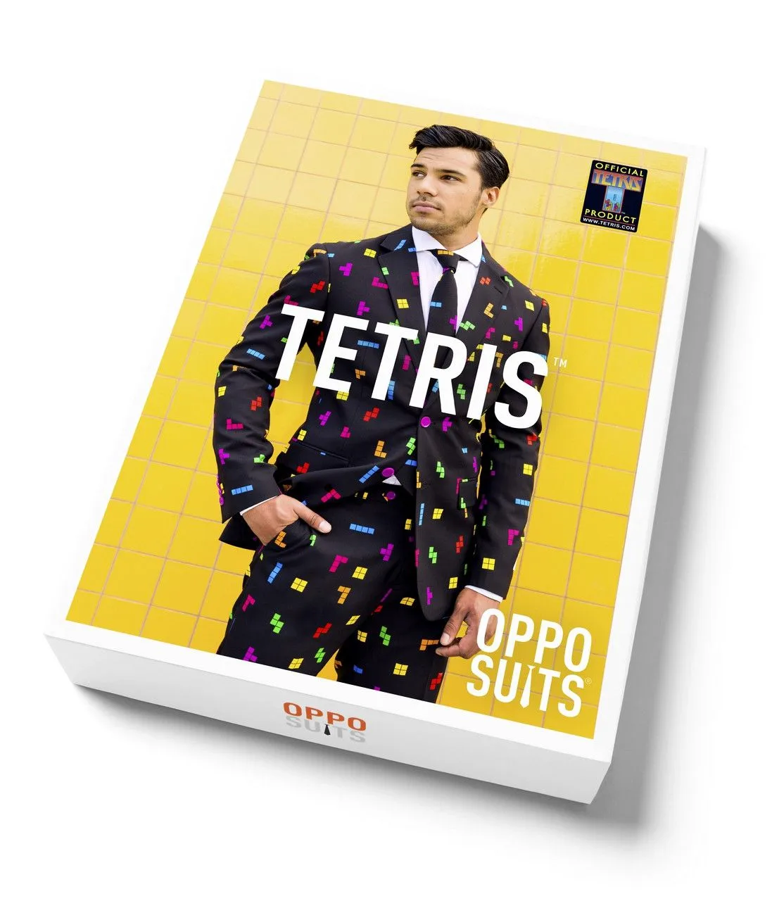 Kleurig Tetris Blokken Computerspel Man Kostuum 8 Kleurig Tetris Blokken Computerspel Man Kostuum - Afbeelding 8