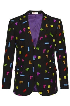 Kleurig Tetris Blokken Computerspel Man Kostuum 18 Kleurig Tetris Blokken Computerspel Man Kostuum -Kostuum Markt osui 0081 5 12