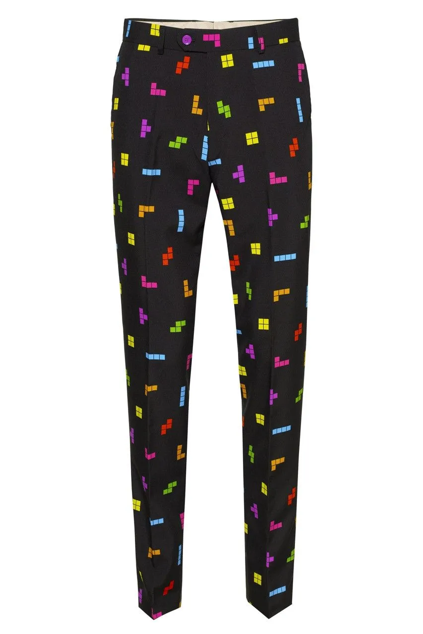 Kleurig Tetris Blokken Computerspel Man Kostuum 10 Kleurig Tetris Blokken Computerspel Man Kostuum - Afbeelding 10