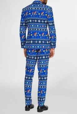 Merry Mario Kerst Computerspel Man Kostuum -Kostuum Markt osui 0096 10 13