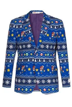 Merry Mario Kerst Computerspel Man Kostuum -Kostuum Markt osui 0096 3 13