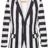 Zwart Wit Gestreepte Beetlejuice Art Opposuit Man Kostuum