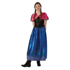 Prinses Anna Frozen Disney Tekenfilm Tiener Meisje Kostuum