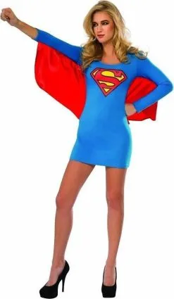 Uitdagende Girl Of Steel Supergirl Vrouw Kostuum