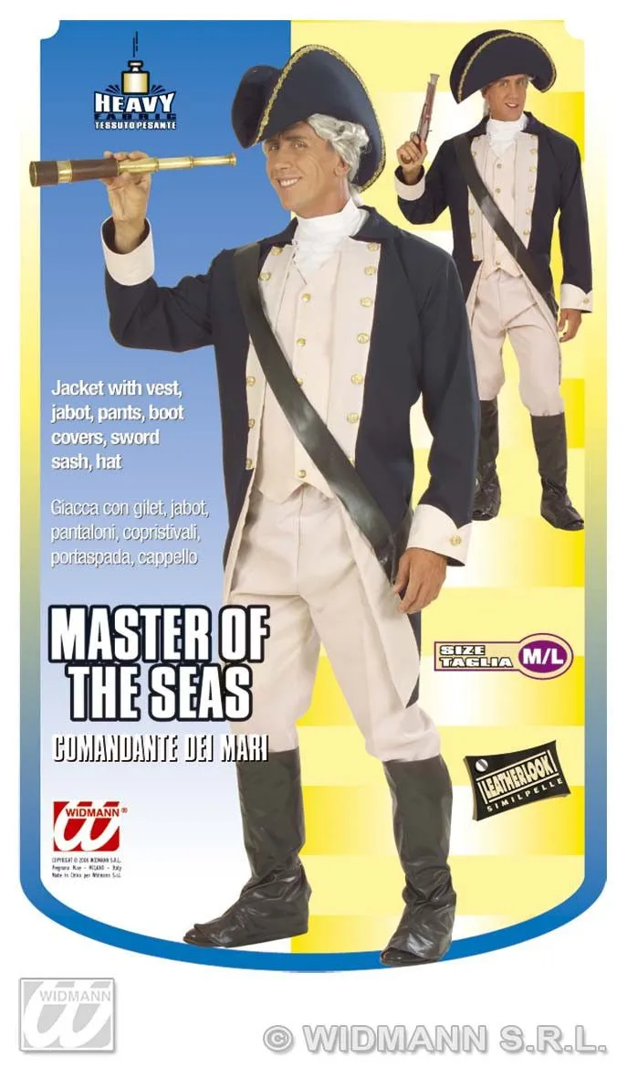 Kapitein Der 7 Zeeen Admiraal Kostuum Man 3 Kapitein Der 7 Zeeen Admiraal Kostuum Man - Afbeelding 3