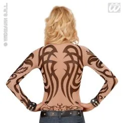 Tattoo Shirt Stam, Vrouw -Kostuum Markt wdm1014 7125 c 6
