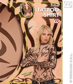 Tattoo Shirt Stam, Vrouw -Kostuum Markt wdm1014 7125 d 6