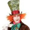 Spectaculaire Hoge Hoed Crazy Hatter Met Haar