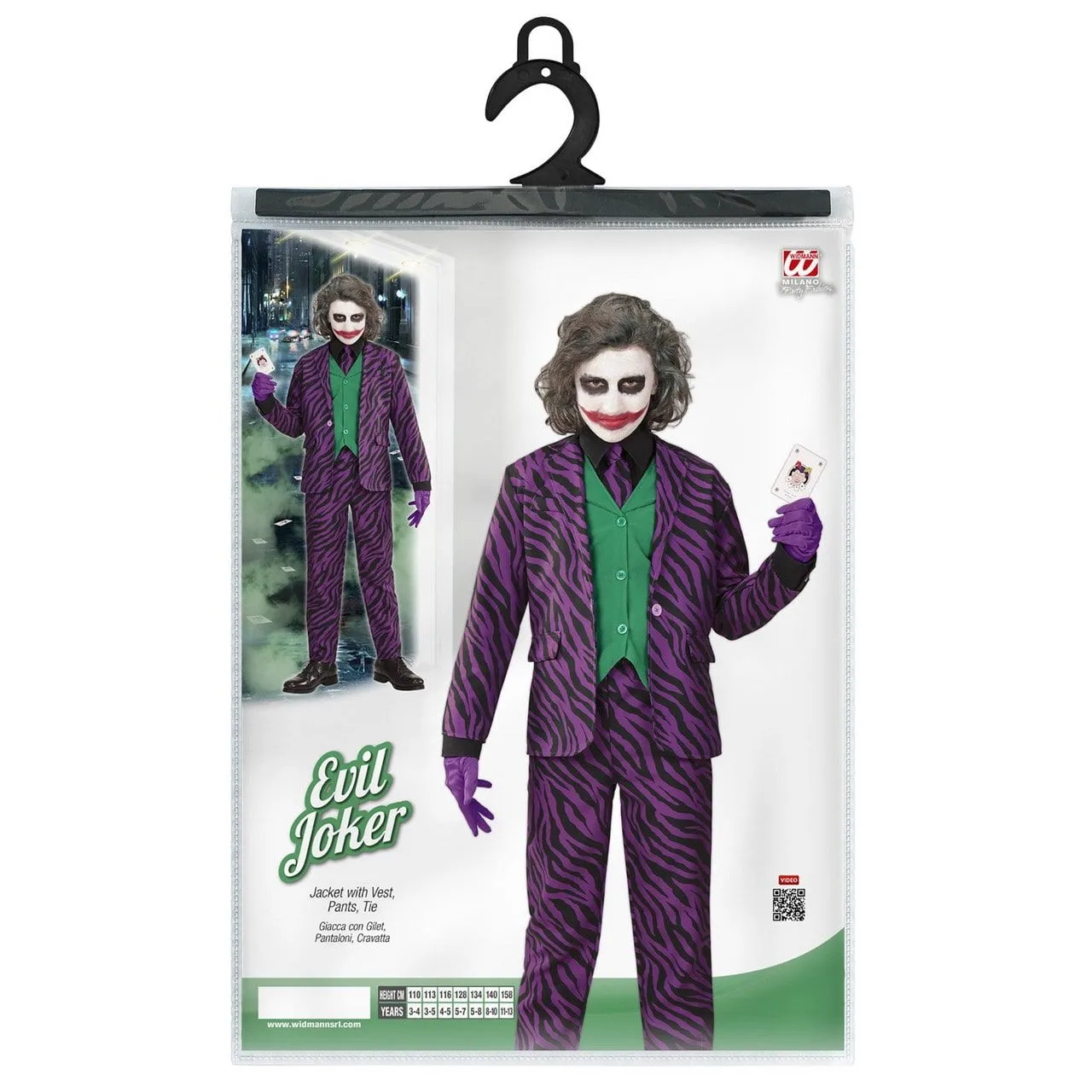 Classy Joker Jongen Kostuum 2 Classy Joker Jongen Kostuum - Afbeelding 2