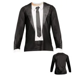 T-Shirt Lange Mouwen Blues Brother Man -Kostuum Markt wdm 2017 986h 3 11