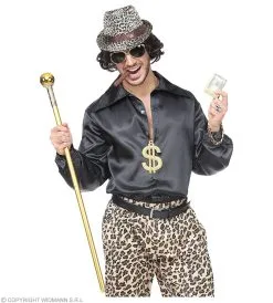 Foute Gouden Rapper Set Zonnebril, Ketting, Armband -Kostuum Markt wdm 2018 07798 3 1