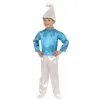 Kleine Blauwe Smurf Dwerg Kind Kostuum