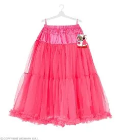 Knielange Tulle Rok Petticoat 65 Centimeter Roze Vrouw -Kostuum Markt wdm 2021 10357 5 2
