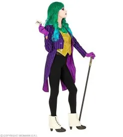 Pittige Paarse Krijtstreep Slipjas Joke Vrouw -Kostuum Markt wdm 2021 4821 6 3